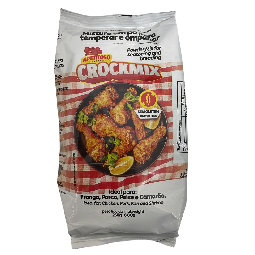Mistura em pó p/ Temperar e Empanar CROCKMIX 250gr