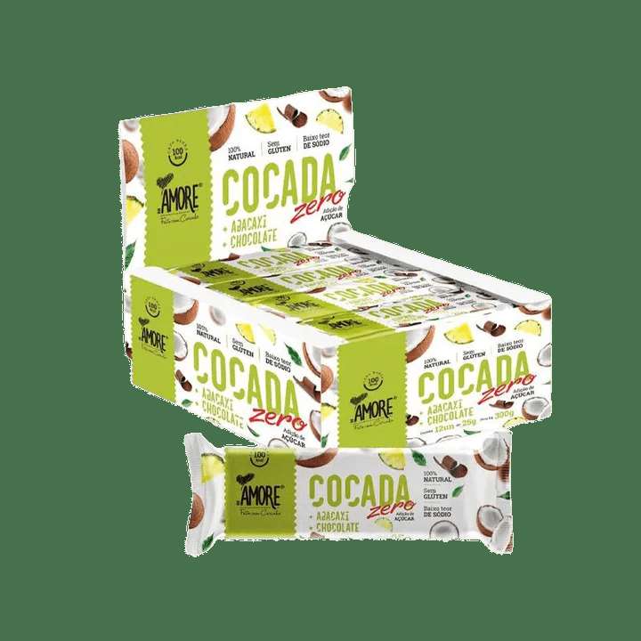 Cocada C/ Abacaxi e Chocolate Zero 22G Amore