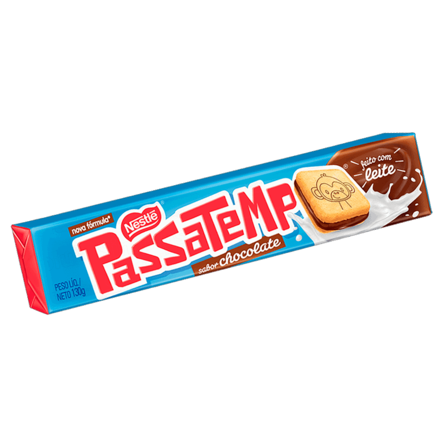 NESTLÉ Passatempo Recheado Chocolate 130g.(Galletas rellenas chocolate)