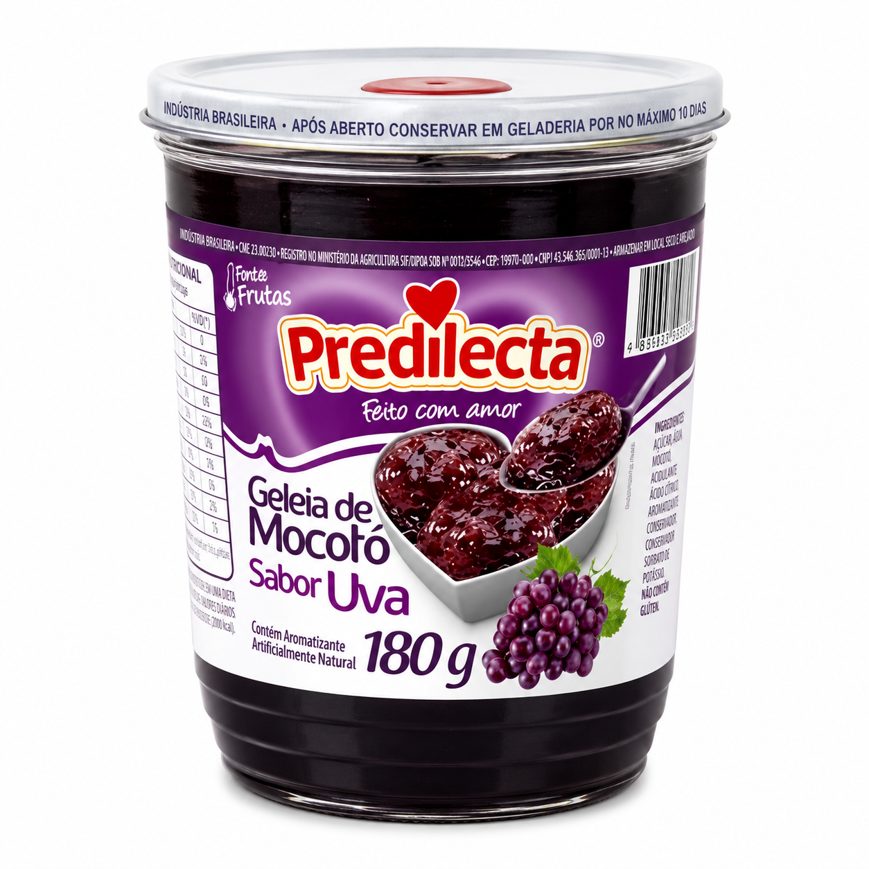 GELÉIA DE MOCOTÓ COPO DE UVA FAVORITA 180g.