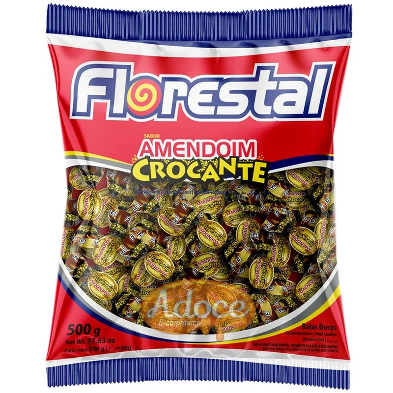 Bala de amendoim crocante Florestal 500g. (Caramelos de cacahuetes.)