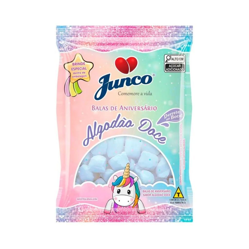 Bala de coco algodão Doce Junco 400g.