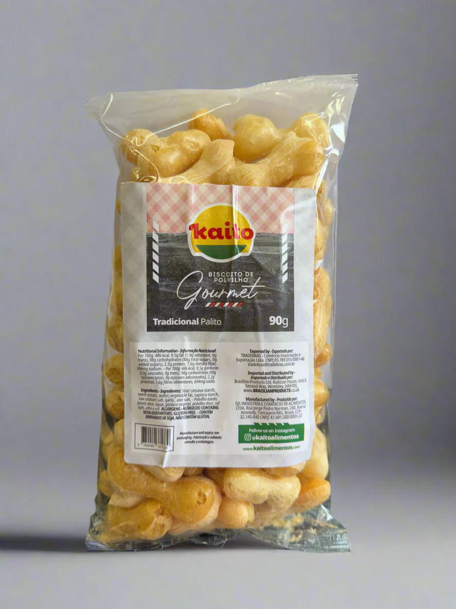 Biscoito Polvilho tradicional gourmet Argola Kaito 90gr