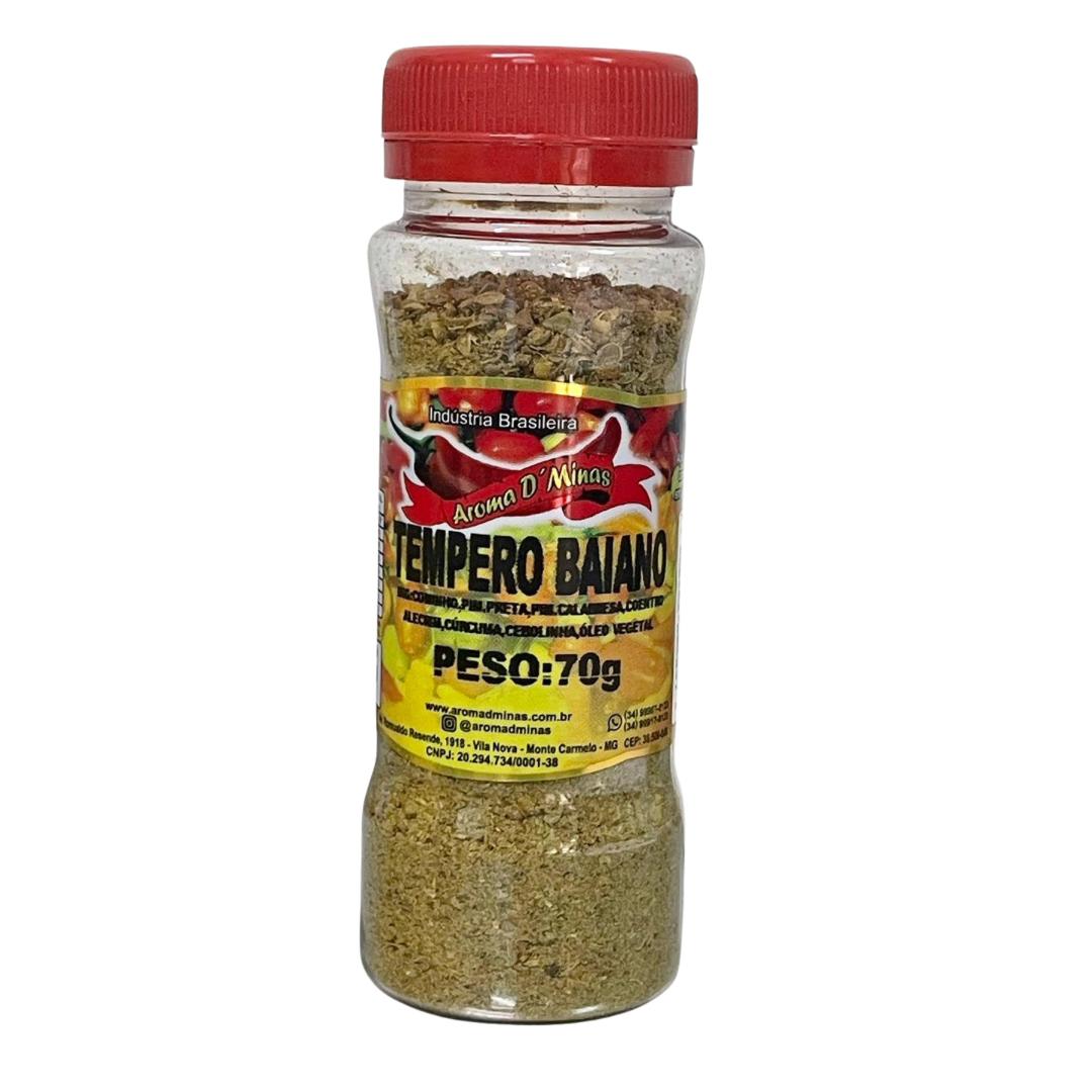 Tempero Baiano aroma de minas 70gr(Condimento) Frasco