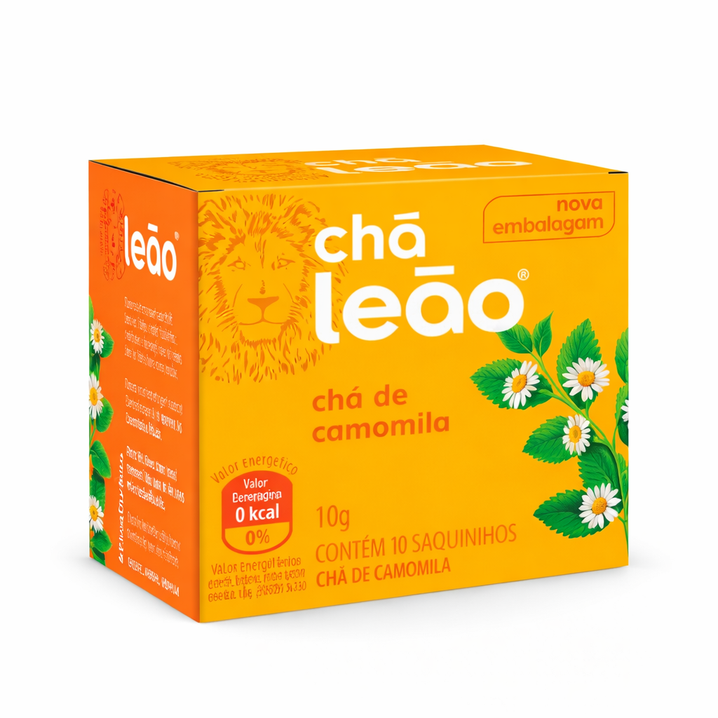Chá mate Camomila Leão 10 saquetas.
