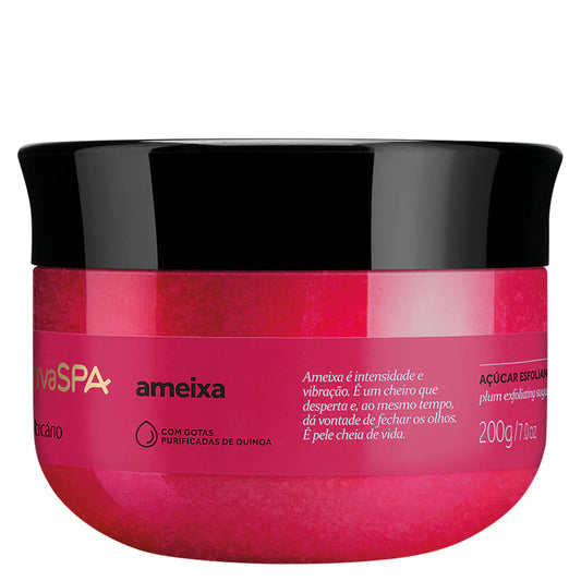 Nativa spa Ameixa Óleo açúcar esfoliante Óleo nutitivo de quinoa 200g