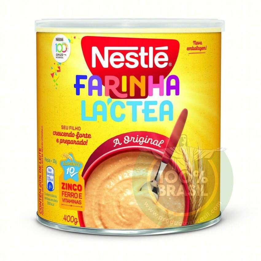 NESTLE Farinha Lactea, 400g.(Cereales, harina de trigo instantanea)