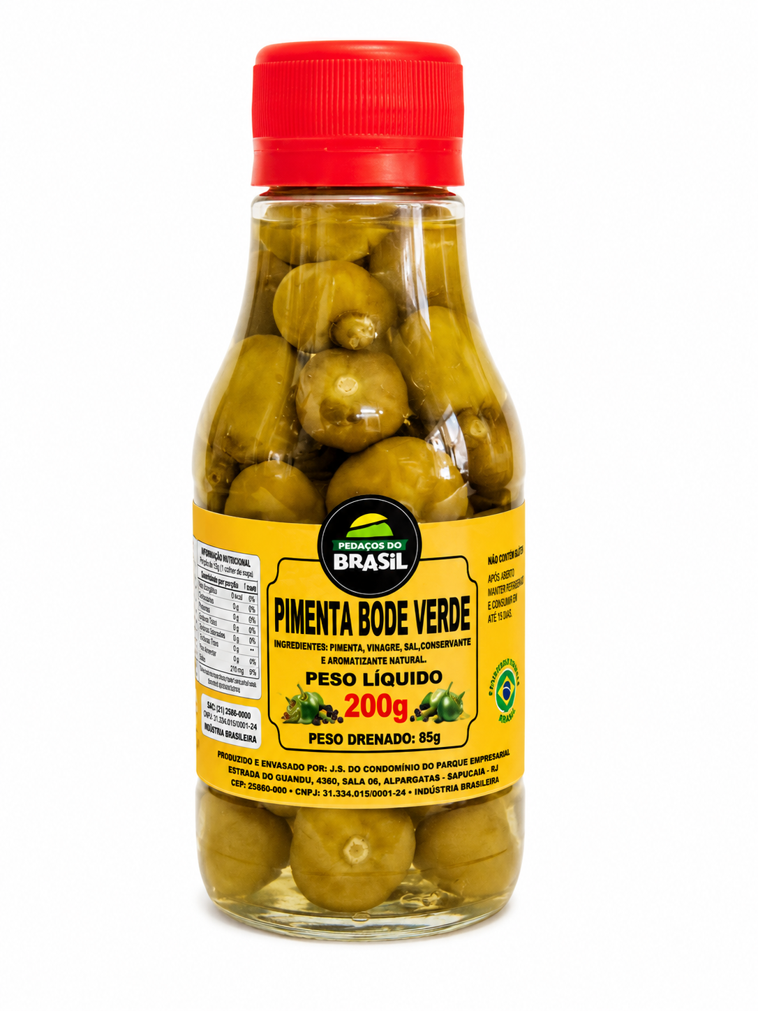 Pimenta Bode verde pedaços do brasil 200gr