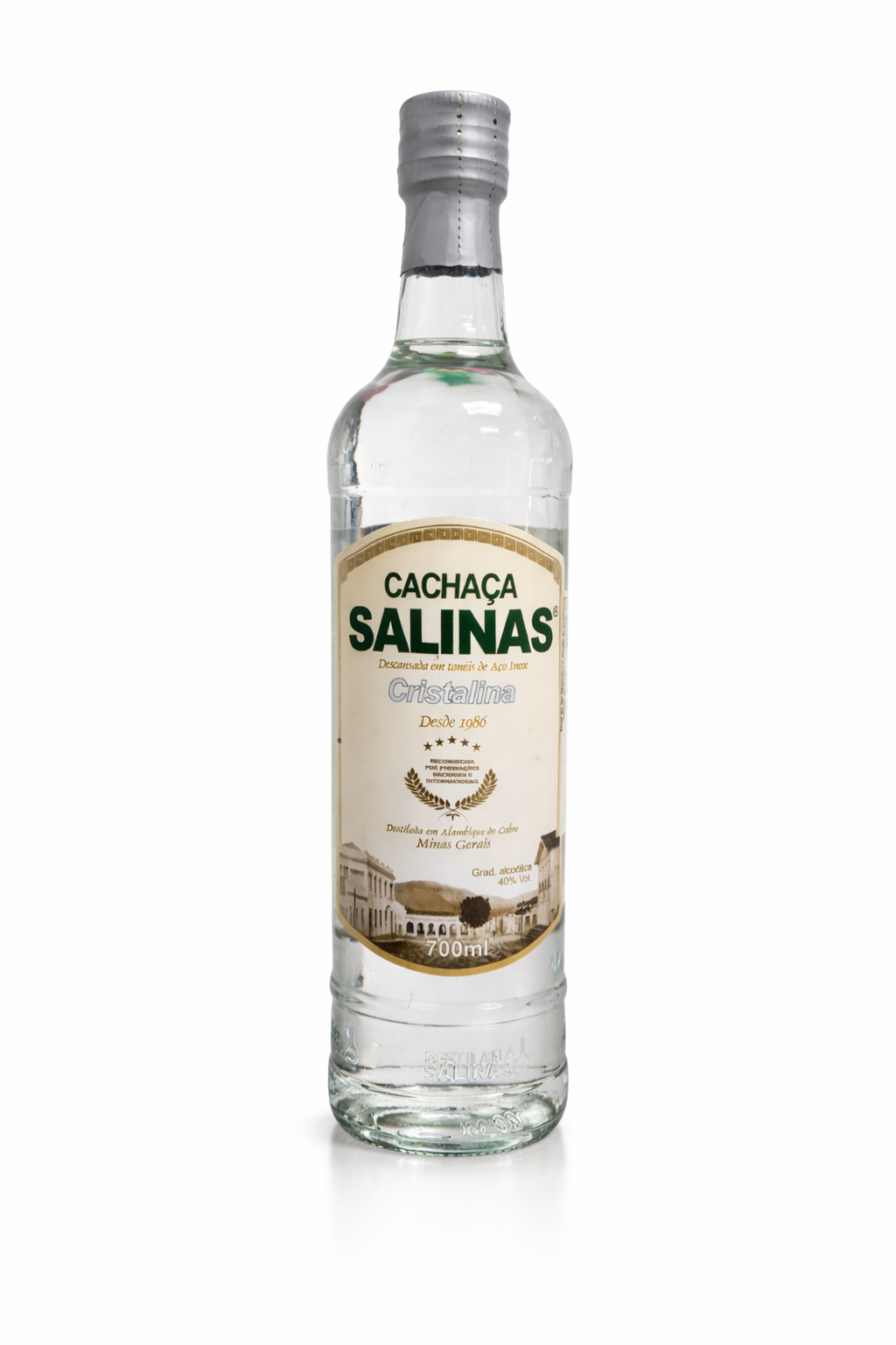 Cachaça Salinas Cristalina 700ml.