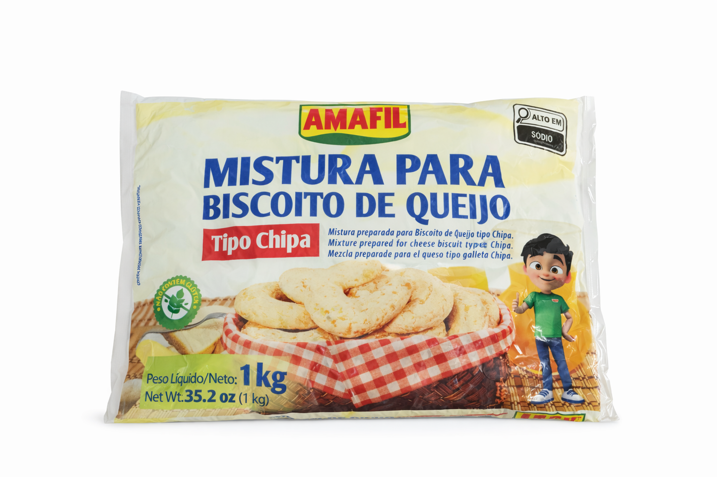 Mistura para Pão de queijo tipo chipa amafil 1Kg.