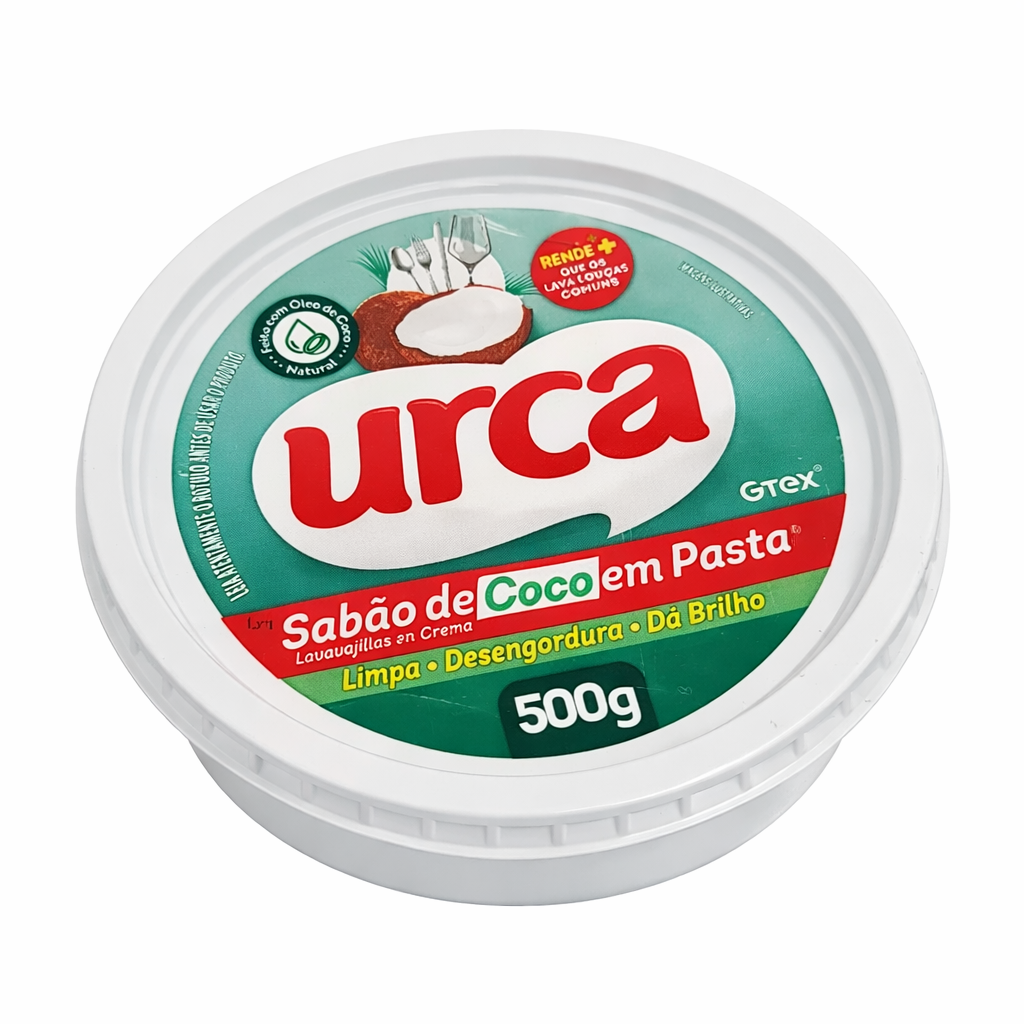 Sabão de coco em pasta Urca 500gr.