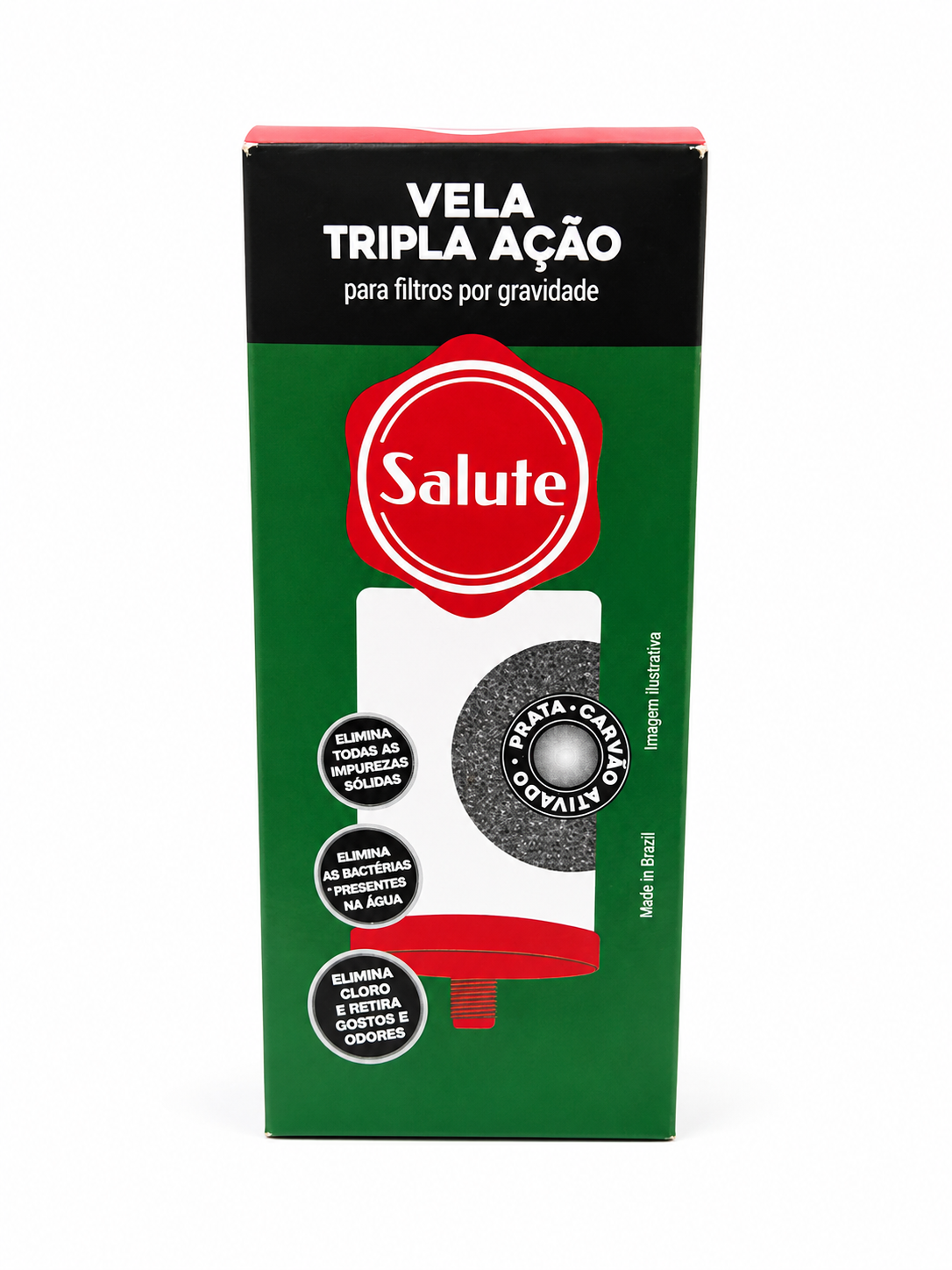 Vela de carvão activado para filtro de Barro.