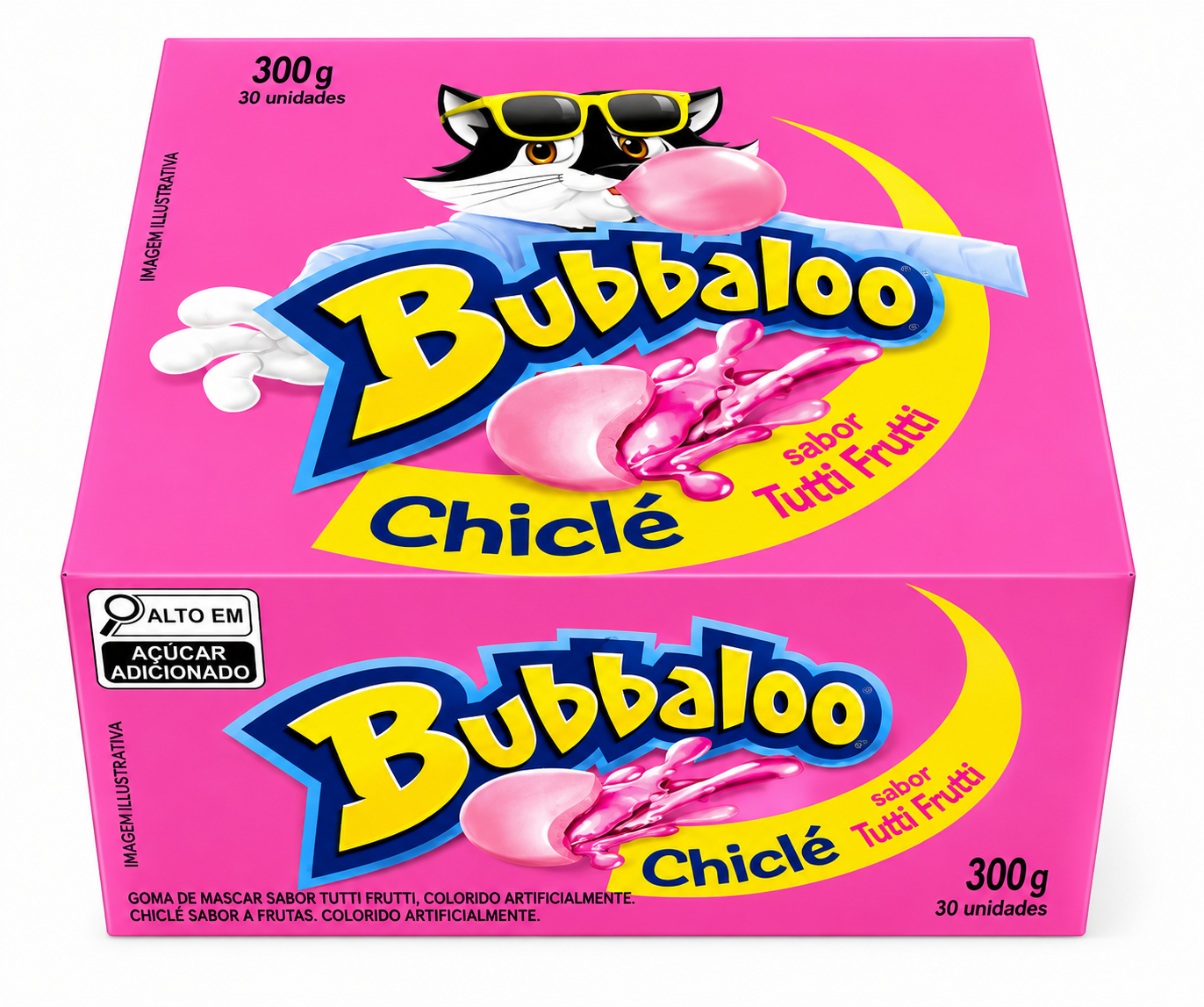 Chicle Bubbaloo Tutti-Frutti caixa 300gr.