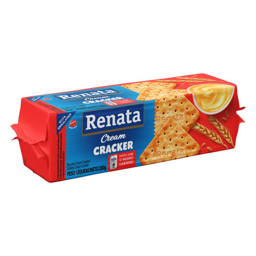 BISCOITO CREAM CRACKER RENATA 200g.(Galletas)