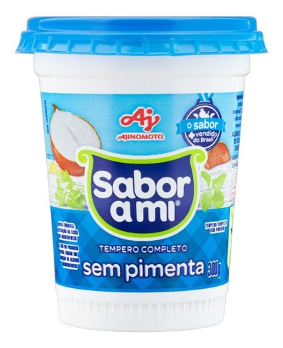 Tempero sem pimenta aromatizado com meu Ajinomoto 300 gr.