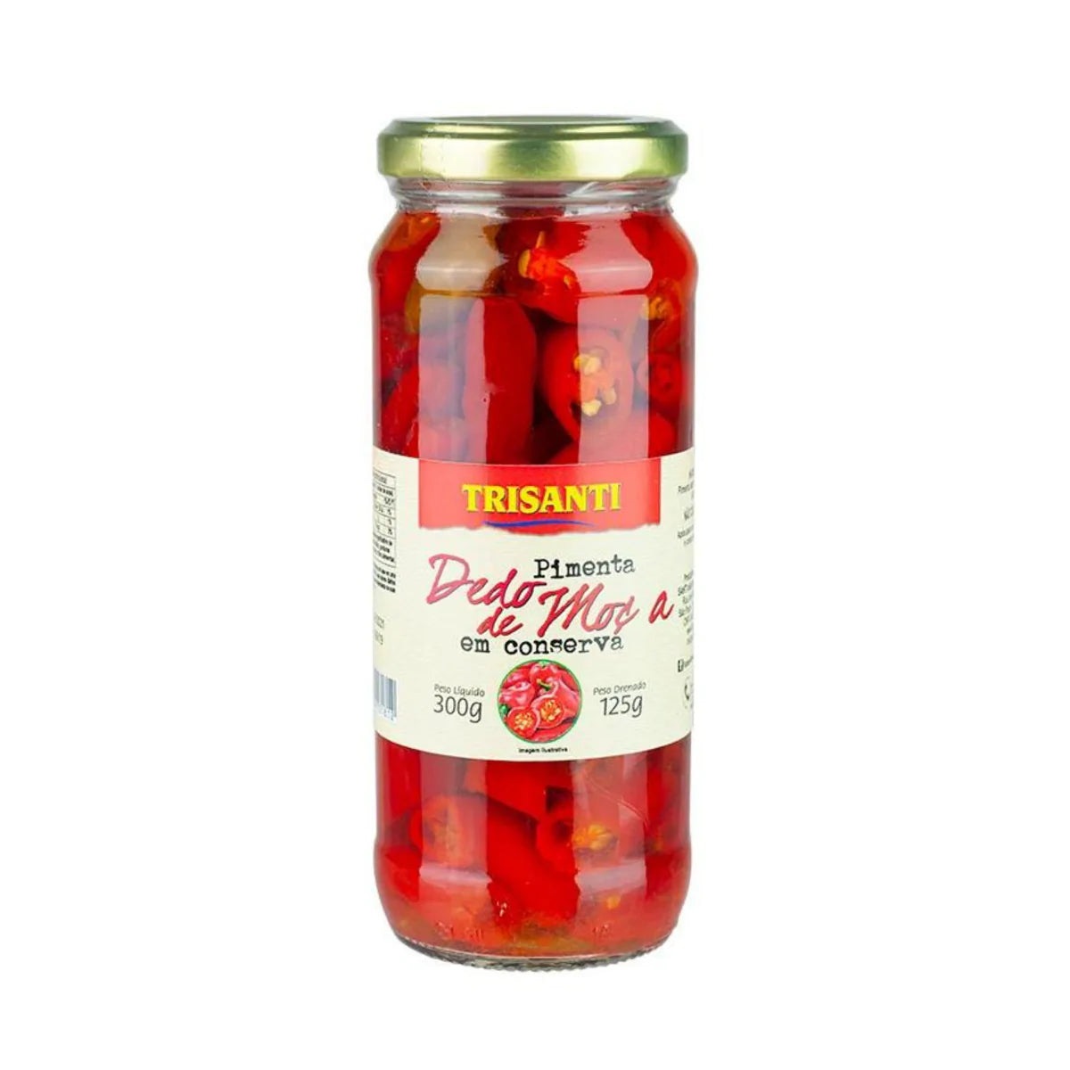 Pimenta Dedo Moça TRISANTI 300g (Pimenta em Conserva)