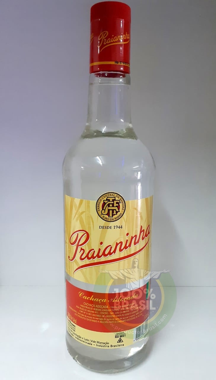 PRAIANINHA Aguardente de cana 1L.(Aguardiente caña azúcar)