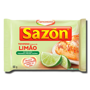 Tempero Pronto Toque de Limao Sazom 60g.(Sazonador aliño toque de limón)