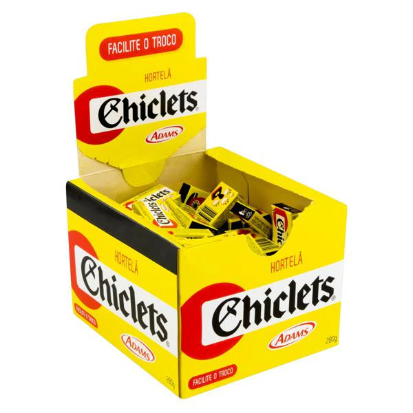 Chiclets Hortelã Adams.