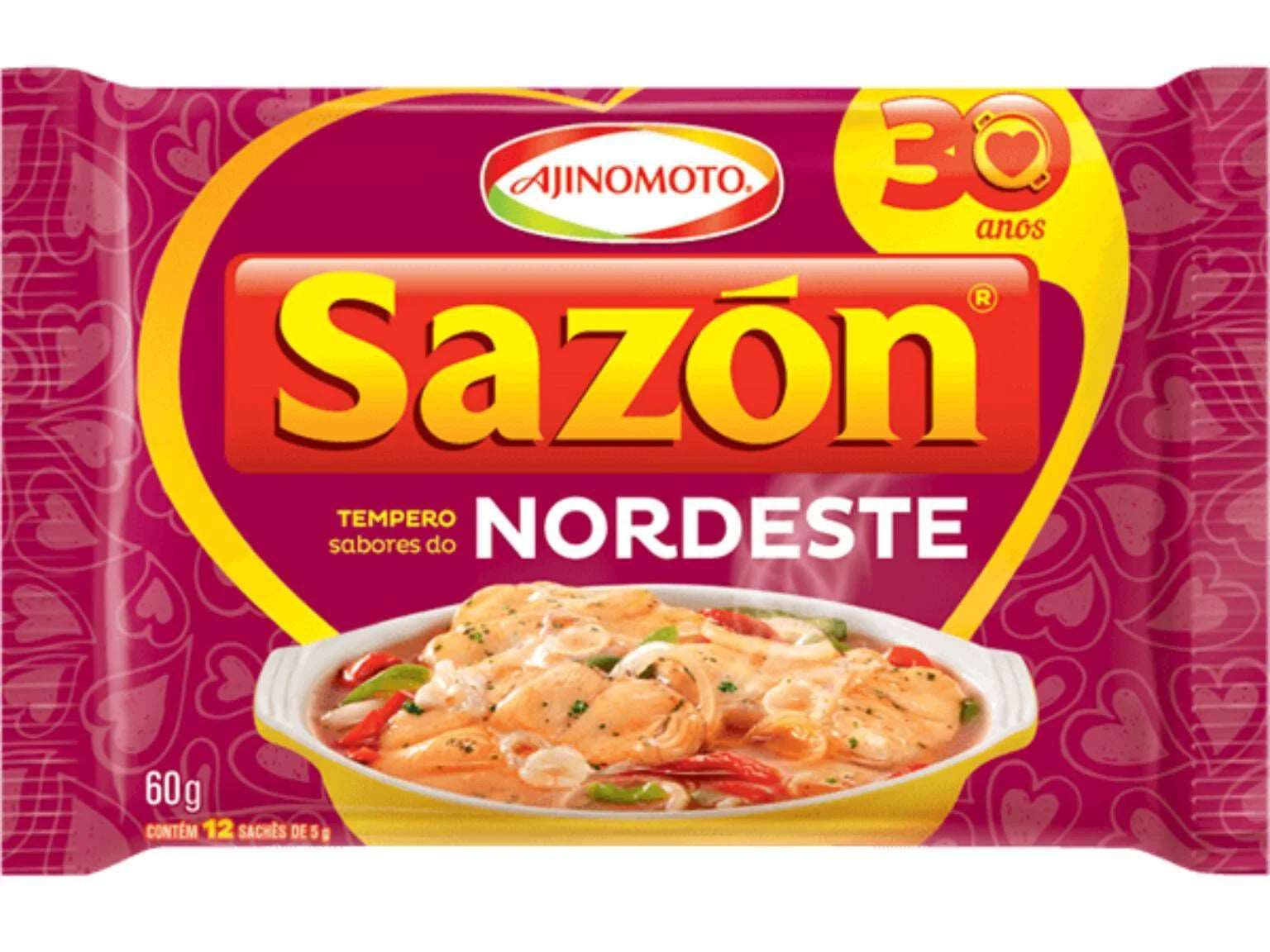 Tempero pronto sabores Sabores do Nordeste Sazon 60 gr.(Sazonador aliño)