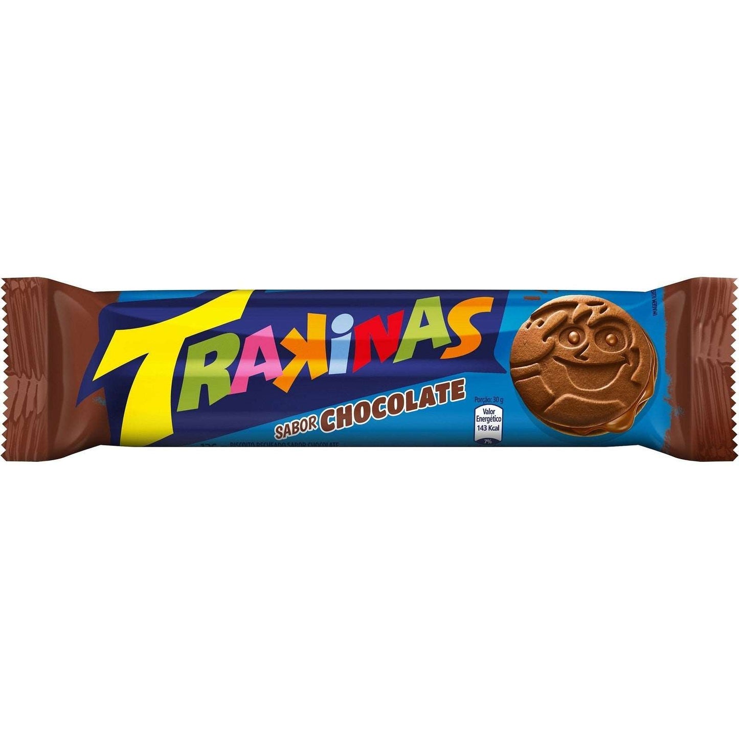 TRAKINAS Bolacha Recheada de Chocolate 136g.(Galletas rellenas)