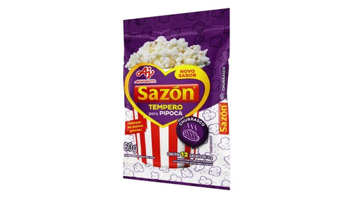 Tempero p/ Pipoca Churrasco Sazon 60g (tempero de churrasco para pipoca)