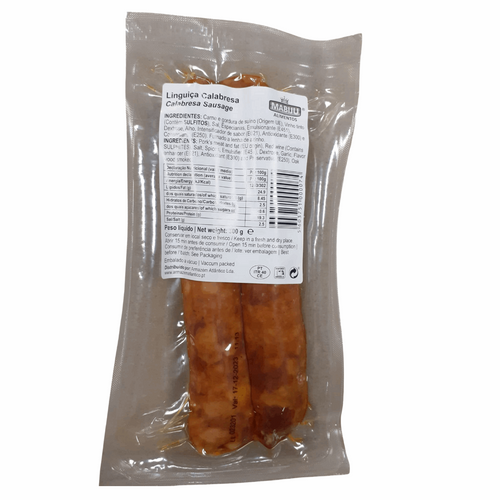 LINGUIÇA CALABRESA  MABIJU +o- 300g.(chorizo ahumado Brasileño)