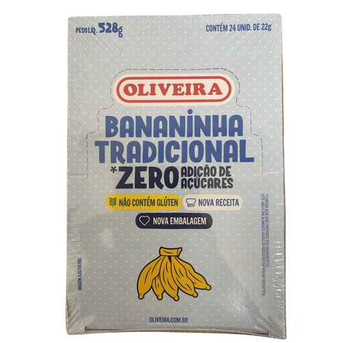 Bananinha Tradicional Zero Açúcar OLIVEIRA 24 x 22g