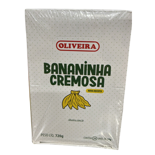 Bananinha cremosa Oliveira caja completa 24x30g(720 g)