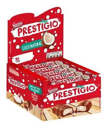 Caixa completa Chocolate Prestigio 990gr [30x33g].(Relleno de coco)