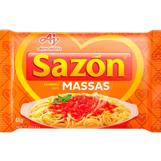 Tempero pronto para massas com sal Sazon 60 gr.(Sazonador aliño para pastas)