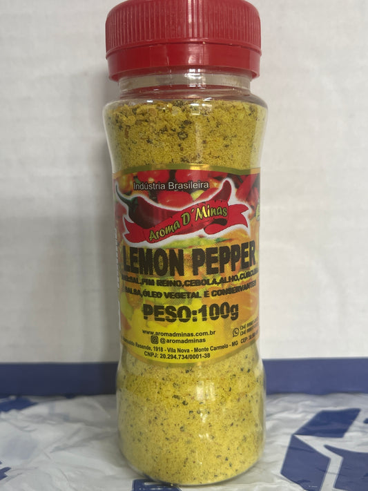 Tempero lemon pepper Aroma de Minas 100 gr.(condimento)