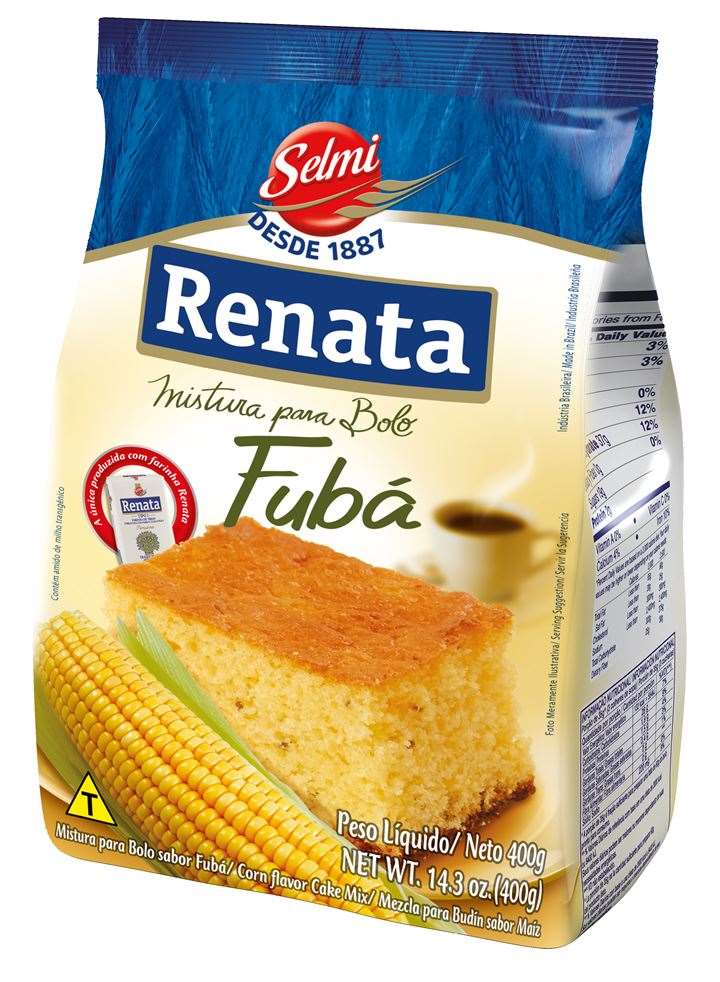 RENATA Mistura p/ Bolo de Fubá 400g.(Mezcla bizcocho harina maíz)