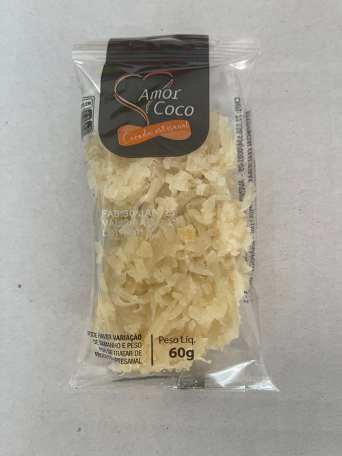 Cocada Branca 60g. Amor coco.