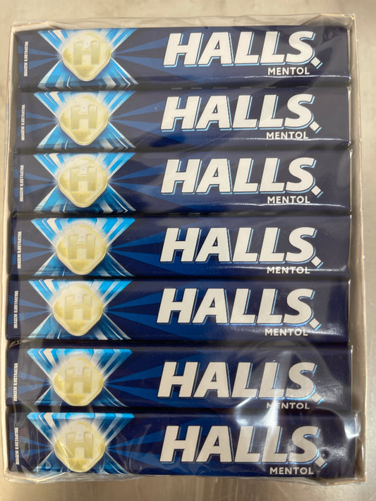 Halls mentol caja completa 21uni.