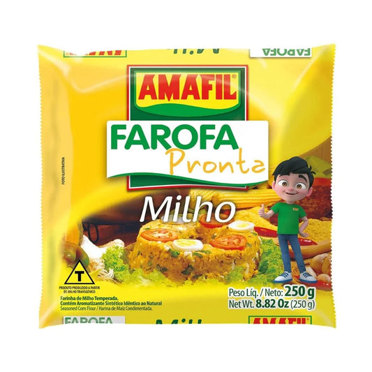 Farofa de Milho 250G. Amafil