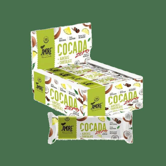 Cocada C/ Abacaxi e Chocolate Zero  22G Amore