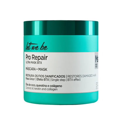 Máscara B-tox Pro Repair Ultra 500gr. Deixe-me ser. Reparação total do cabelo.