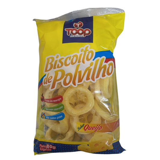 Biscoito Polvilho Toop sabor queijo 80 g.