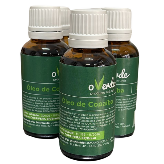 Óleo de copaiba o Verde 30 ml