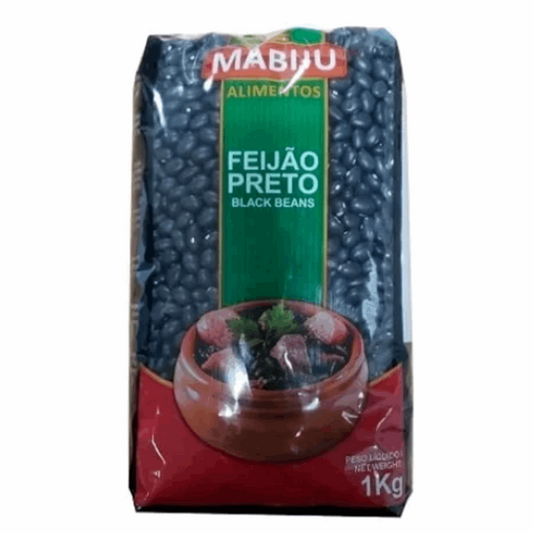 FEIJÃO PRETO MABIJU 1 Kg.(Frijoles negros)