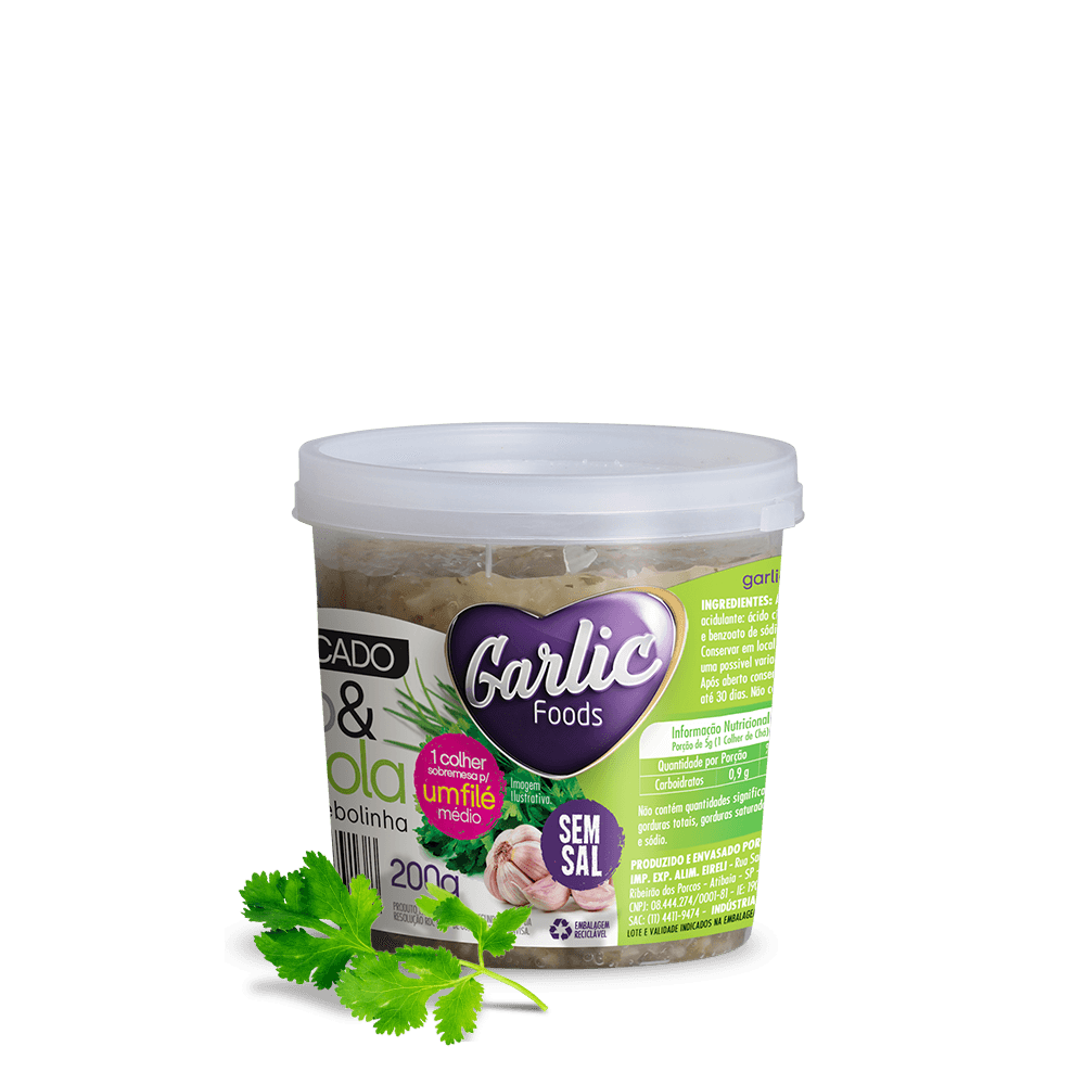 Galic foods alho e cebola c/ salsa 200gr