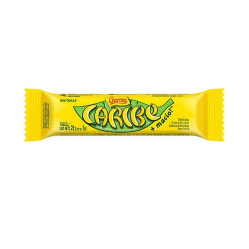 Chocolate Caribenho Garoto 28g (barra de chocolate com banana)