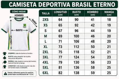 Camiseta Deportiva Brasil Eterno