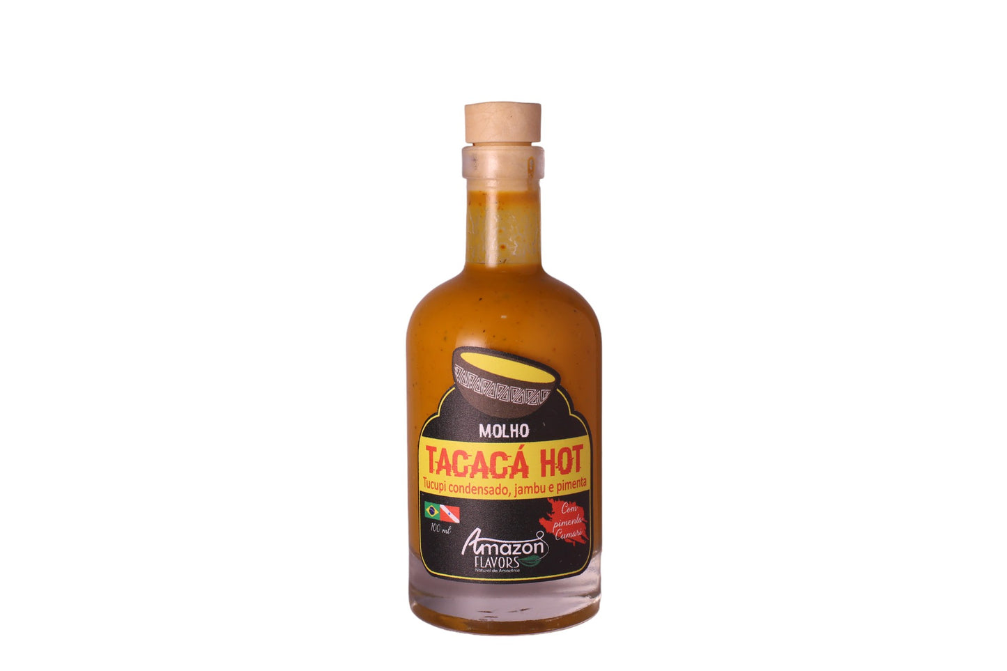 Tacacá hot Tucupi condensado,jambu e pimenta 100ml.