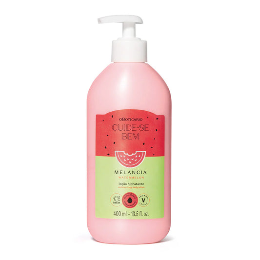Loção hidratante Melancia cuide-se bem 400ml.