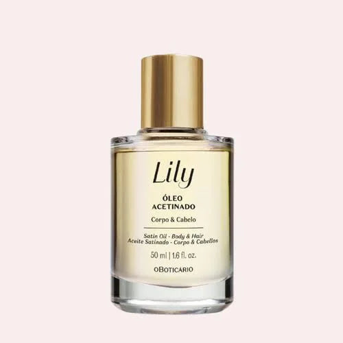 Óleo acetinado Lily corpo e cabelo 50ml