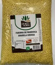 Farinha de Mandioca Tipo Puba amarela Grossa Ouro do norte 1kg