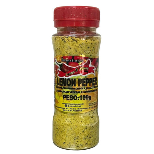 Tempero lemon pepper Aroma de Minas 100 gr.(condimento)