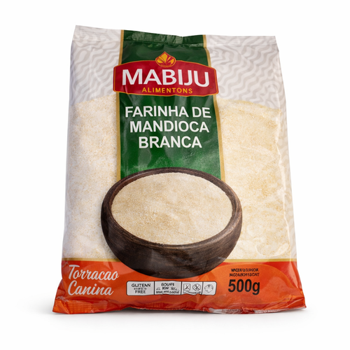 Farinha mandioca Branca Mabiju 500gr.